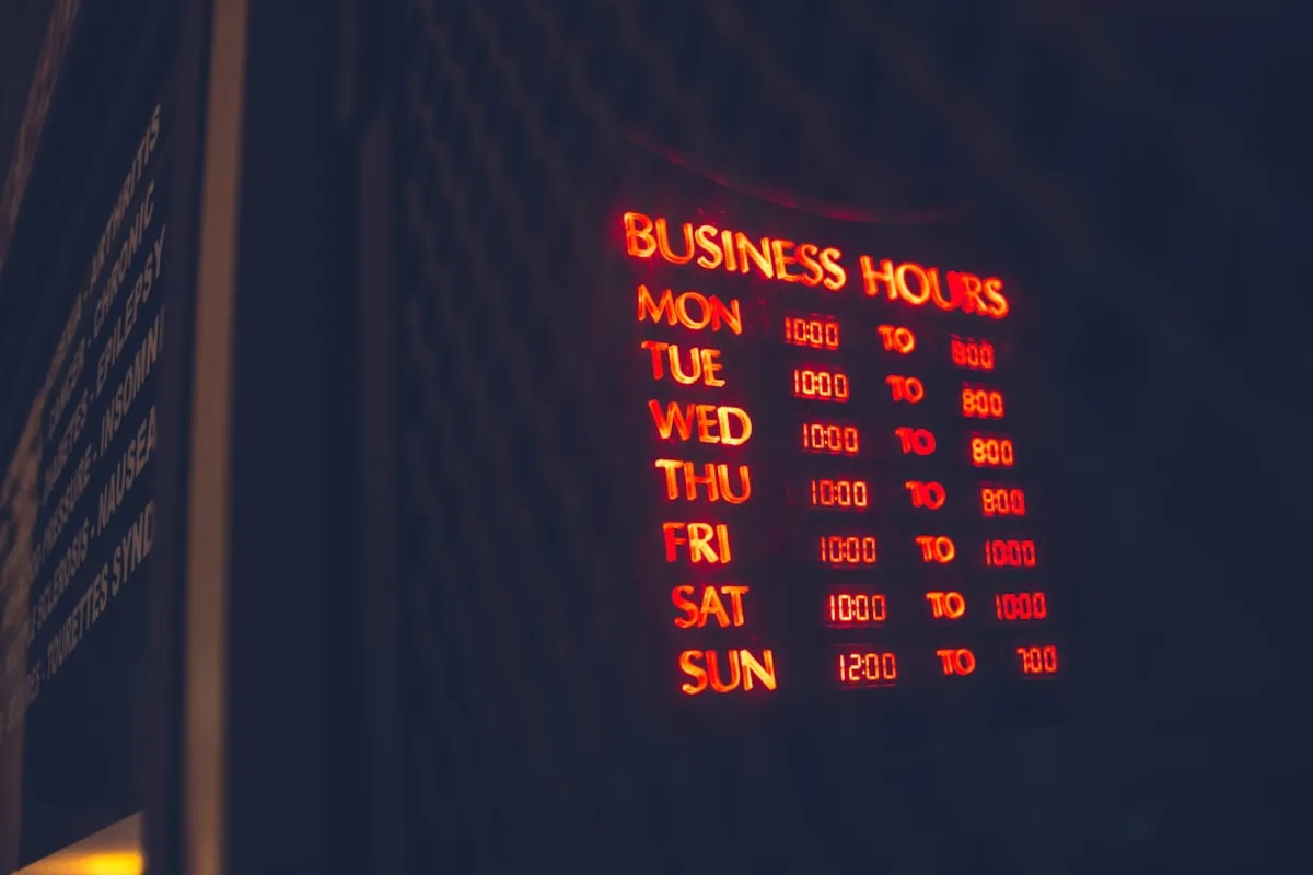 office worker clocking in at start of shift