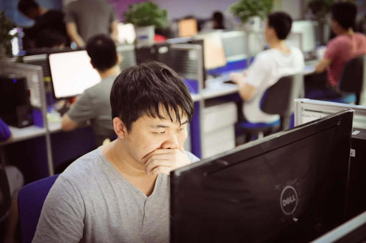 office worker reviewing salary contract