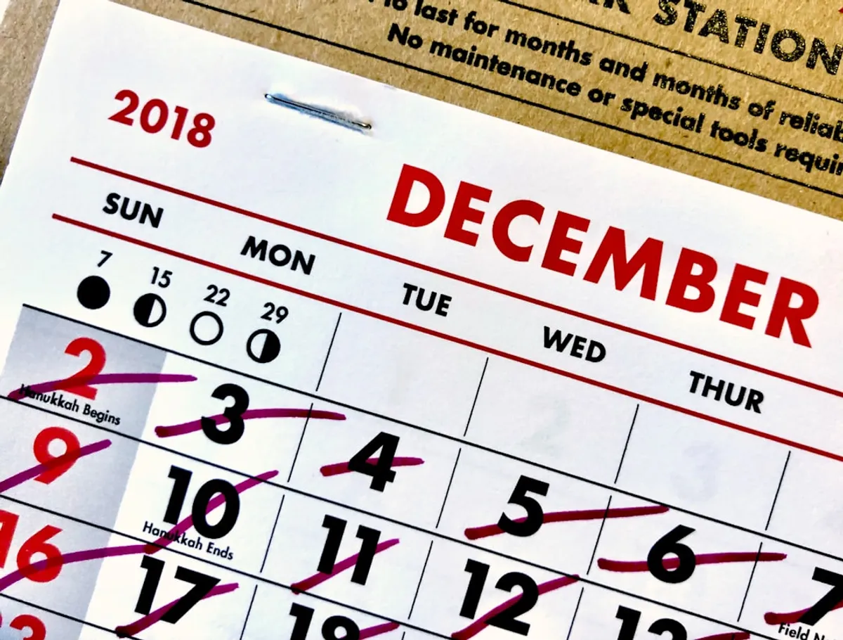 calendar counting business days for a deadline