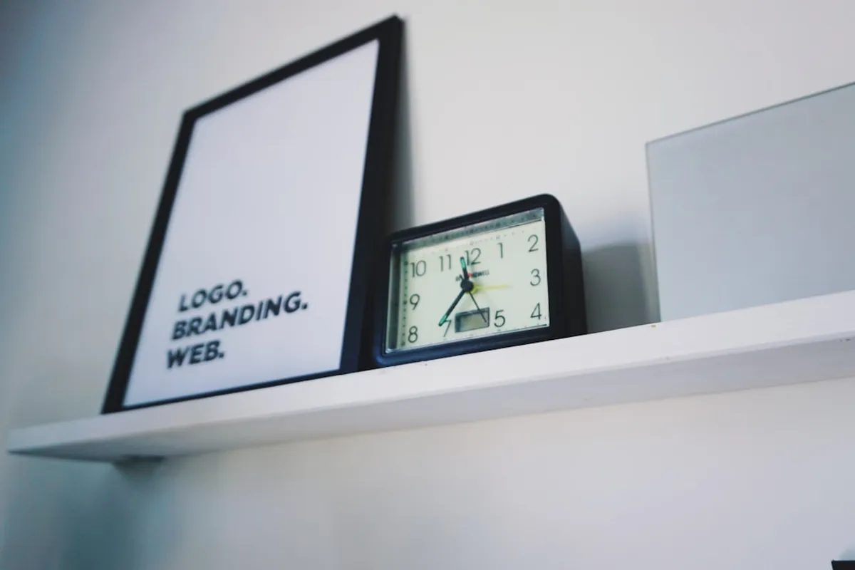 office meeting room with clock